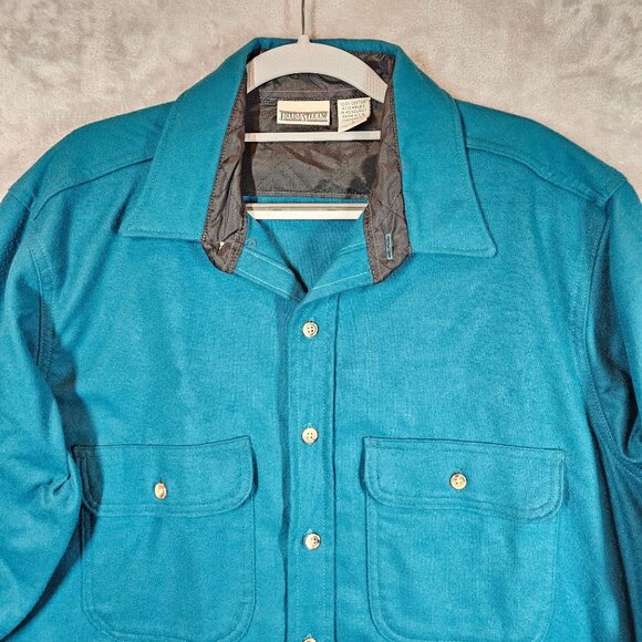 Field & Stream shirt Mens L Button Pockets brushed Cotton Dad office work warm - Picture 3 of 8